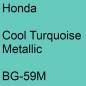 Preview: Honda, Cool Turquoise Metallic, BG-59M.